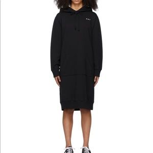 MM6 Maison Margiela black hoodie dress